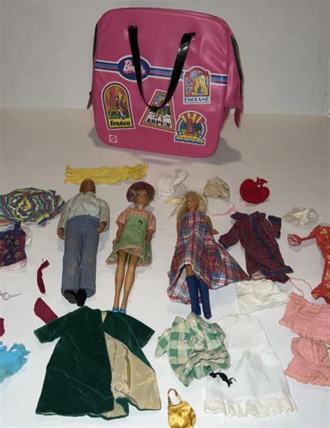 Vintage S Mattel Barbie Ken Doll Clothing Accessories And Travel