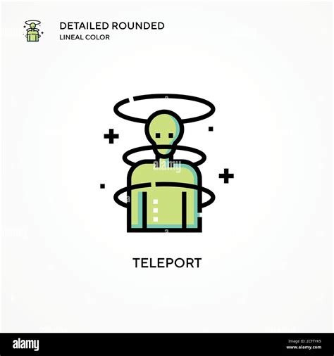 Teleport Vector Icon Modern Vector Illustration Concepts Easy To Edit And Customize Stock