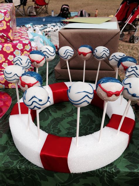 Swimmer Display Swimming Cake Party Swimming Pool Pool Party Shark