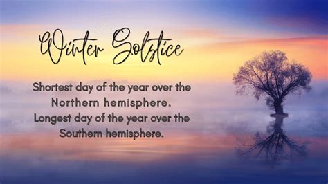 Winter Solstice Shortest Day And Longest Night Of The Year