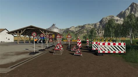 Barrier Pack Placeable V For Ls Farming Simulator Mod