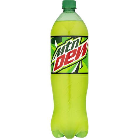 Mountain Dew Citrus Soda Pop 1 Liter Bottle