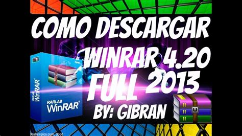 Winrar is a trialware file archiver utility for windows it can create archives in rar or zip file formats, and unpack numerous archive file formats. Como Descargar WinRAR 4.20 Para 32 Bits y 64 Bits Full ...