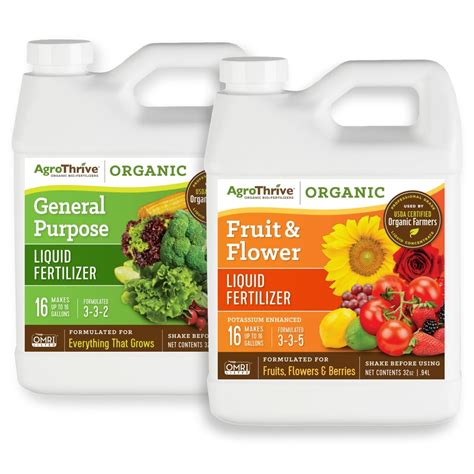 Agrothrive Organic Liquid Fertilizer For Fruits And Flowers Fast