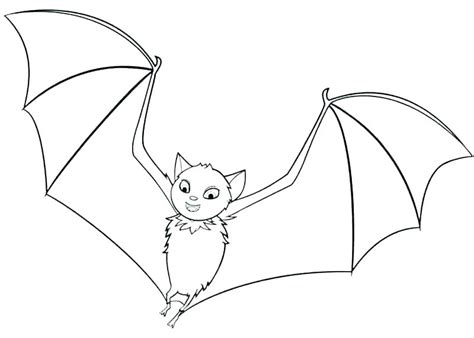Cute Bat Coloring Pages At Free Printable Colorings