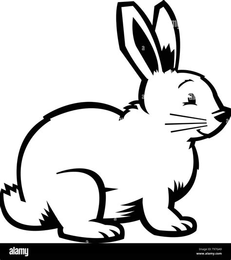 Cartoon Bunny Rabbit Vector Icon Stock Vector Image And Art Alamy