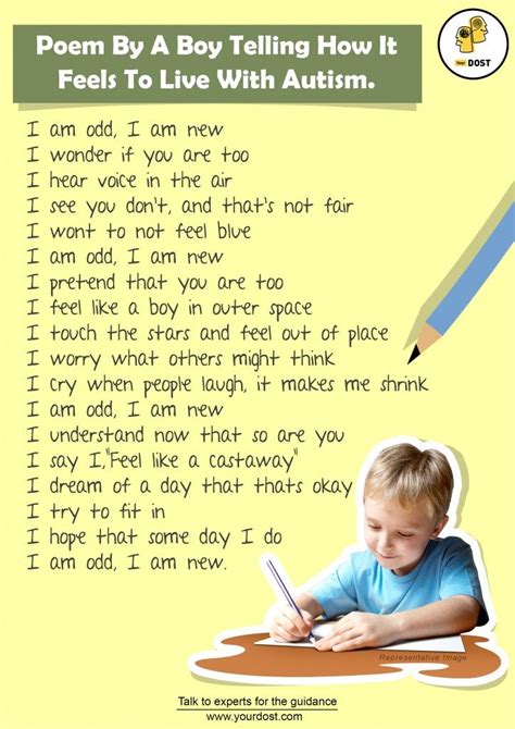 A Poem By A Boy Expressing How It Feels To Be Autistic