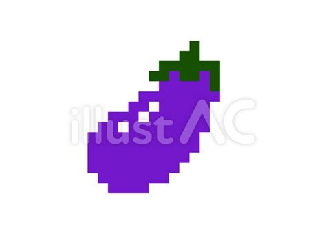 Free Vectors Pixel Art Eggplant Pixel Art