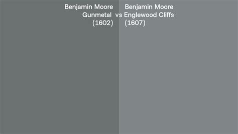 Benjamin Moore Gunmetal Vs Englewood Cliffs Side By Side Comparison
