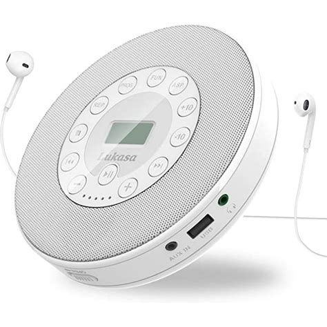 Rechargeable Portable Bluetooth Cd Player Lukasa Compact Music Cd Disc