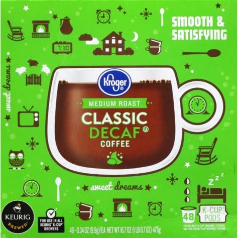 Kroger® Classic Decaf Medium Roast K Cup Coffee Pods 48 Ct King Soopers