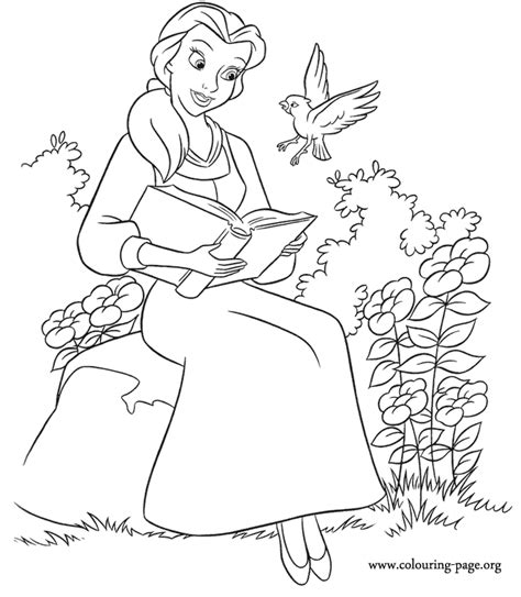 Check out these fun categories and find some free pages and printables that will add some colorful fun to your lesson. Beauty And The Beast - Belle is reading a book coloring page