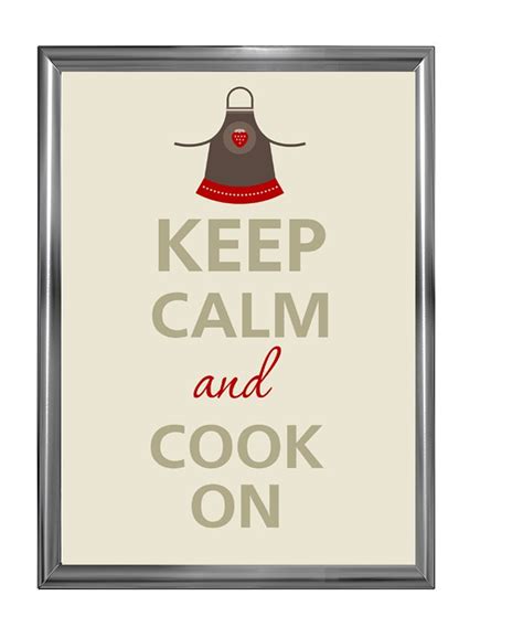 Keep Calm And Cook On By Agadart On Etsy