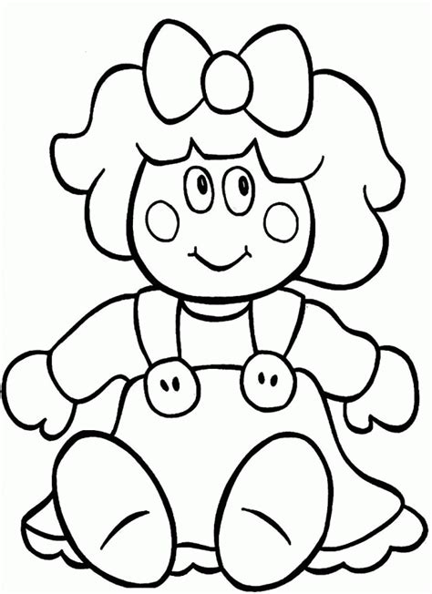 Download A Beautiful Doll For Your Christmas T Coloring Page