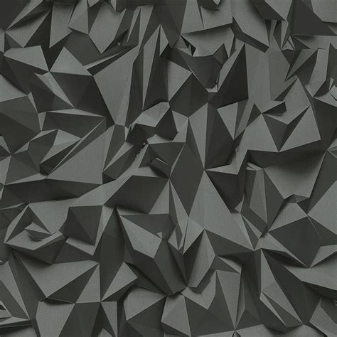 Pands 3d Effect Triangle Pattern Geometric Textured