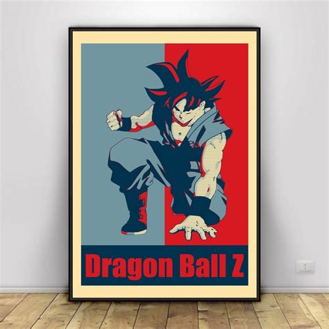 Dragon Ball Goku Poster Anime Canvas Painting Prints Frame Wall Art