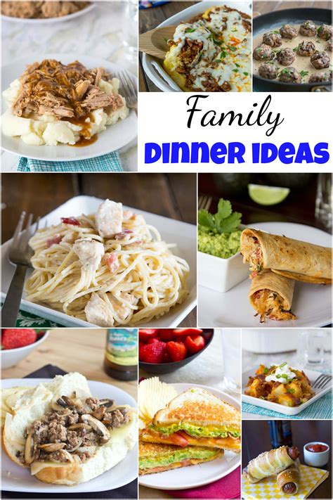 Get delicious family dinner ideas and recipes, 30 minute meals, 5 ingredient dinners and family friendly dinner ideas, from our families to yours. Family Dinner Ideas - Dinners, Dishes, and Desserts