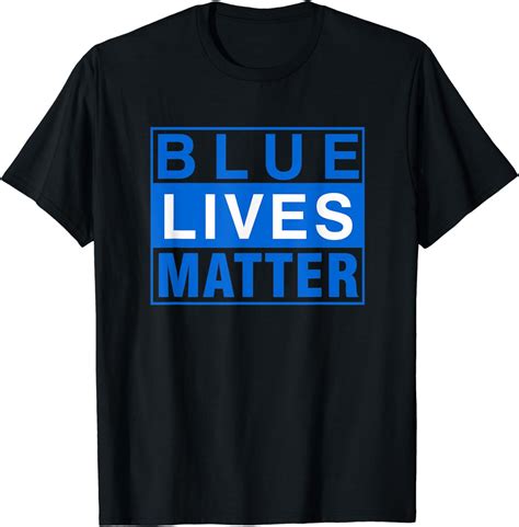 Blue Lives Matter Vintage T Shirt Amazonde Fashion