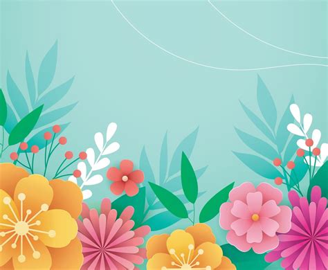 Flower Blooming Background Freevectors