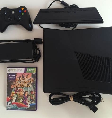 Microsoft Xbox 360 Slim Console Black 250gb Bundle W Kinect Controller Hdmi Kinect Xbox