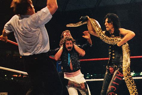 When Alice Cooper Slithered Into Action At Wrestlemania Iii