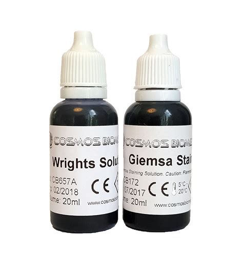 Giemsa And Wrights Stain Kit 2 X 20ml Uk Business Industry