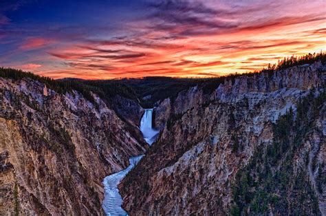 Sunset Waterfall Photograph By John K Sampson