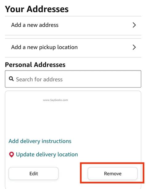 How To Delete Addresses On Amazon 2 Easy Ways Say Geeks