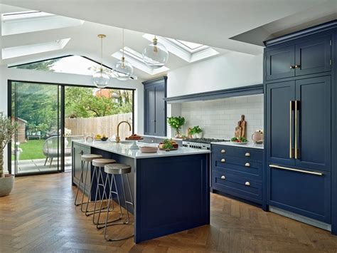 Dark Blue Kitchen Dark Blue Kitchen Cabinets Dark Kitchen Floors