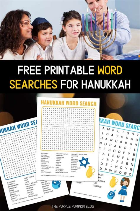 Printable Hanukkah Word Search Printable World Holiday