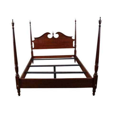 Ethan Allen Georgian Court Queen Size Poster Bed Bed Poster Bed Bed Frame