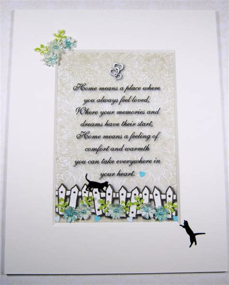 Beautiful Turquoise And Cream Housewarming Poem By Littledebskis