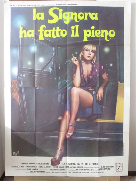 Poster 4f La Signora Ha Fatto Il Pieno Carmen Villani Commedia Sexy