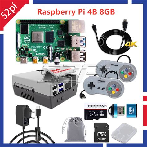 Vilros Raspberry Pi Retro Gaming Kit With Snes Style Controllers And