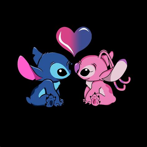 15 Stitch And Angel Couple Wallpapers