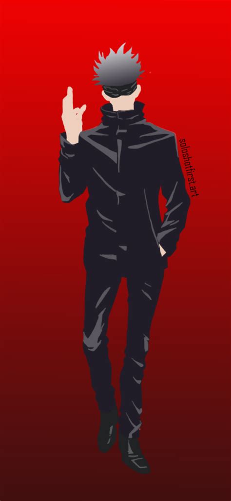 1125x2436 Resolution Jujutsu Kaisen Hd Red Satoru Gojo Iphone Xsiphone