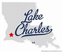 Map Of Lake Charles Louisiana - States Of America Map States Of America Map