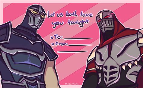 Valentines Zed And Shen By Galactictitty On Deviantart