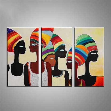 Modern Abstract Oil Painting Canvas Pictures Of African Women For