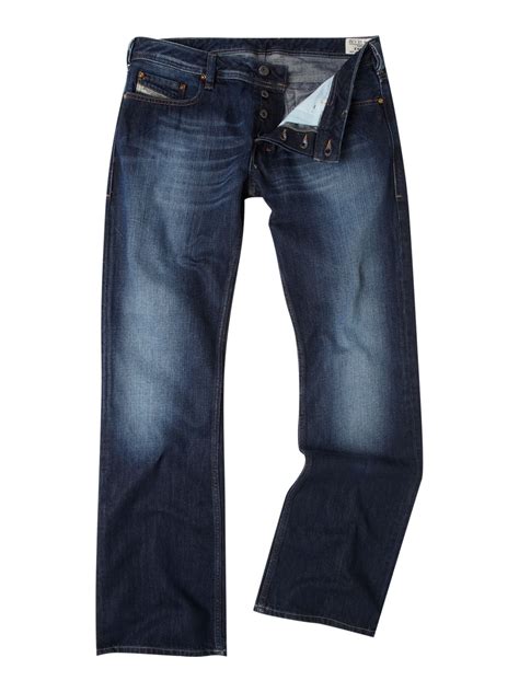 Diesel Zatiny 8j4 Dark Wash Bootcut Jeans In Blue For Men Lyst