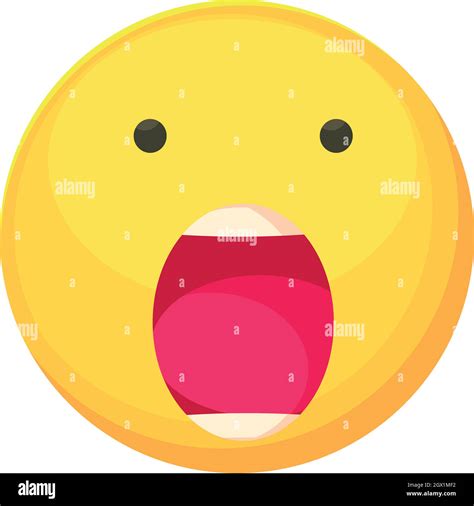 Scared Smiley Icon Cartoon Style Stock Vector Image And Art Alamy