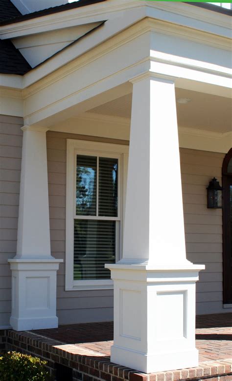 Pin By Sharon Dion On Foursquare Craftsman Porch Front Porch Design