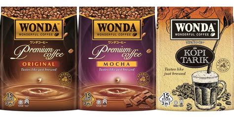 Carries the classic and authentic coffee taste with the perfect balance between coffee and milk. All New Wonda 3-in-1 Premium Coffee!