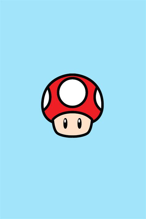 Mario Mushroom Iphone Wallpaper