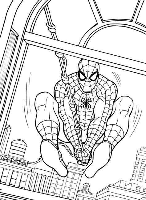 You can print online for free directly on the site, 90 images. Spider Man Picture Coloring 40 - Games The Sun | Games ...