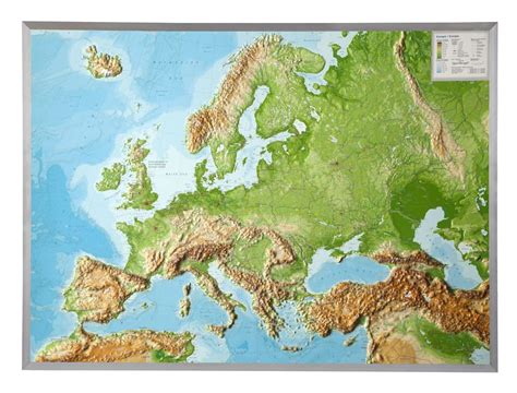 3d Relief Map Of Europe In English Selas Mapping Services
