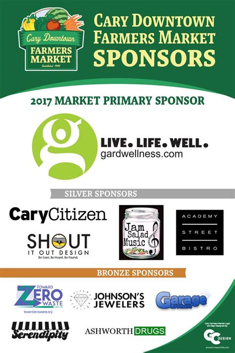 Meet Our Sponsors Cary Downtown Farmers Market