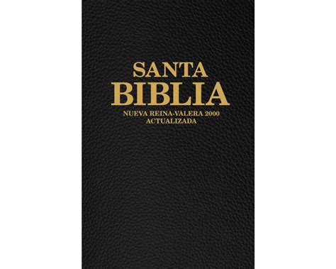 Santa Biblia Tapa Dura Color Negro Nueva Reina Valera Espanol