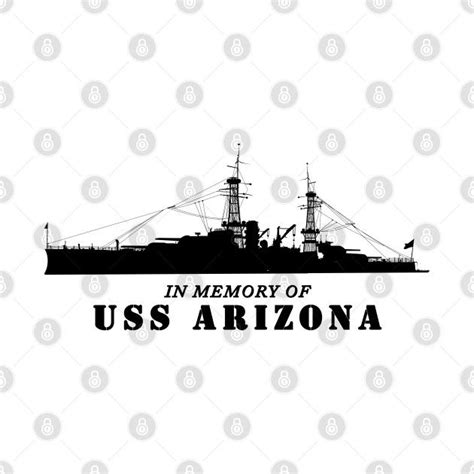 Check Out This Awesome Battleship Ussarizona Silhouette In