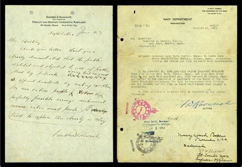 Franklin D Roosevelt Signed Letters 2